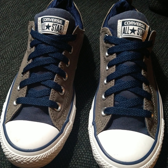 Converse All Star Navy and Gray Sneakers - Picture 1 of 3